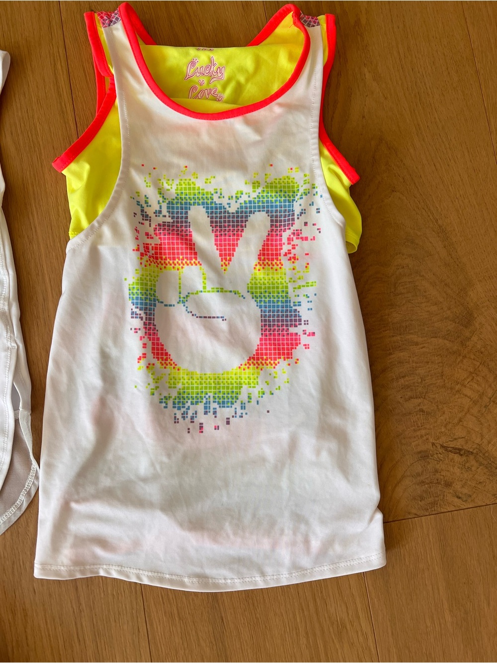Lucky in Love Tennis Tops & Skirt Bundle Girls S 7-8 $125 - Picture 2 of 11